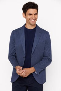 Cortefiel Jersey knit blazer Blue