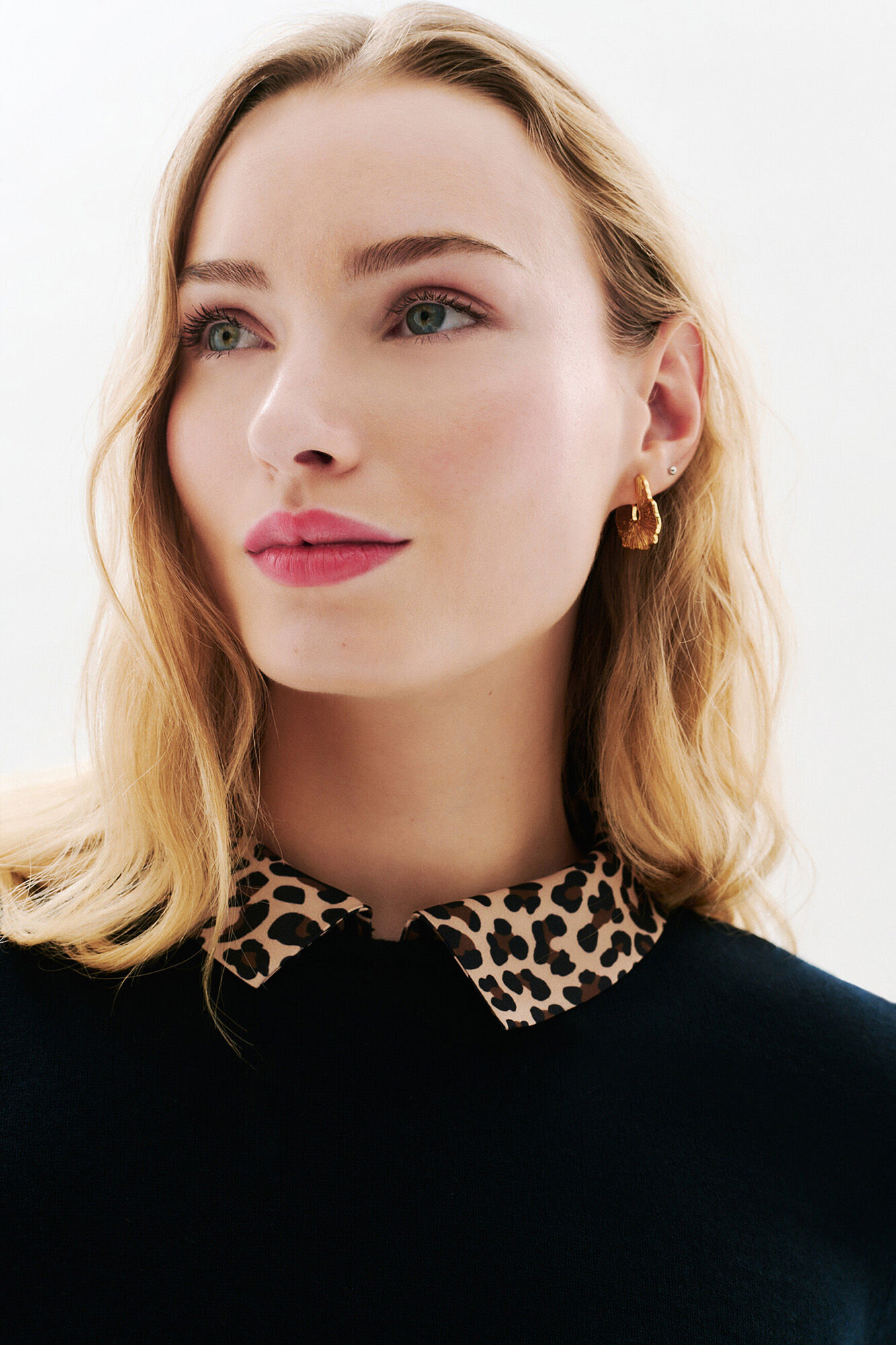 Caroll Jersey cuello animal print