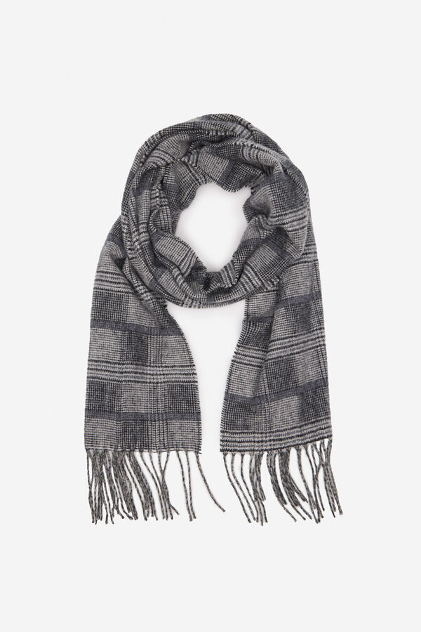 Cortefiel Cachecol de tecido Cinzento