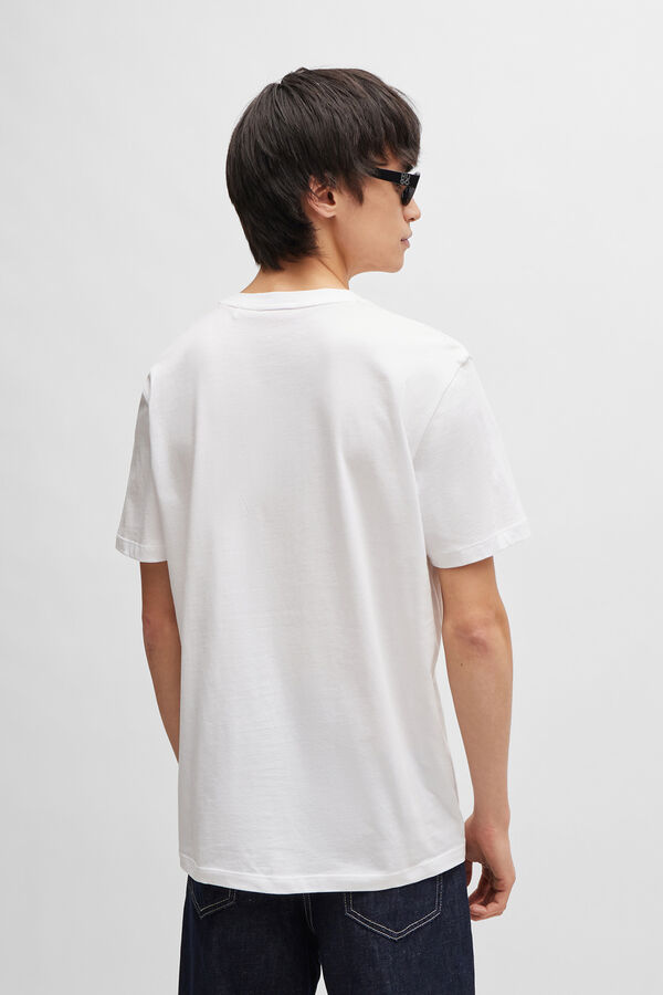 HUGO T-shirt de manga curta Branco