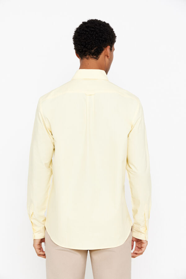 Cortefiel Plain Oxford shirt Yellow