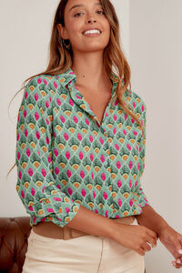 Cortefiel May geometric shirt Multicolour