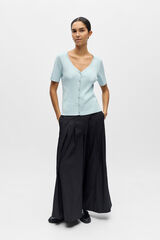 Object Top de malha de manga curta Azul