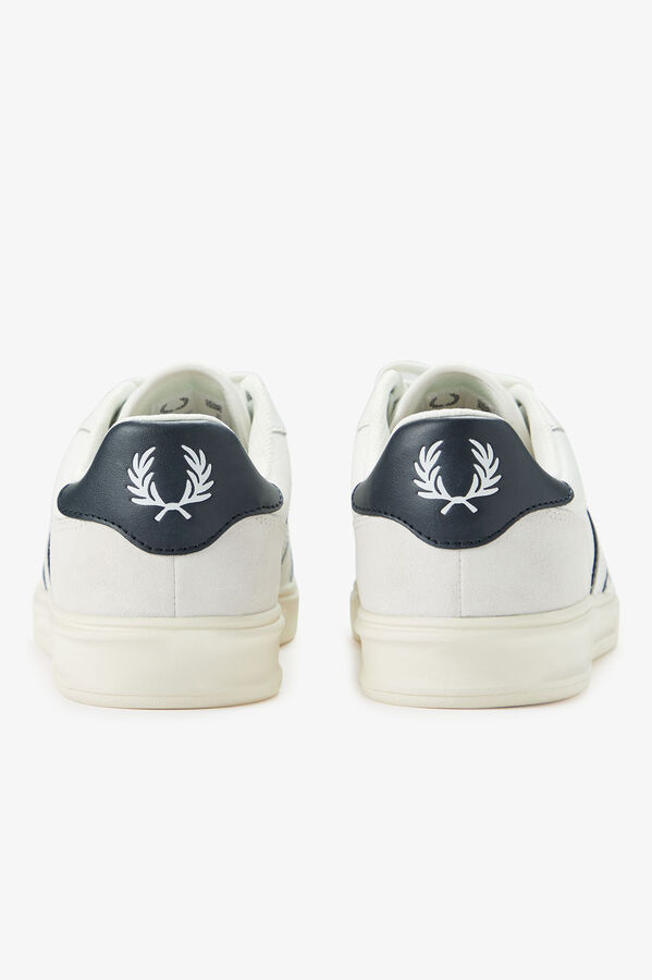 Fred Perry Tênis B4 em couro/camurça com relevo Multicolorido