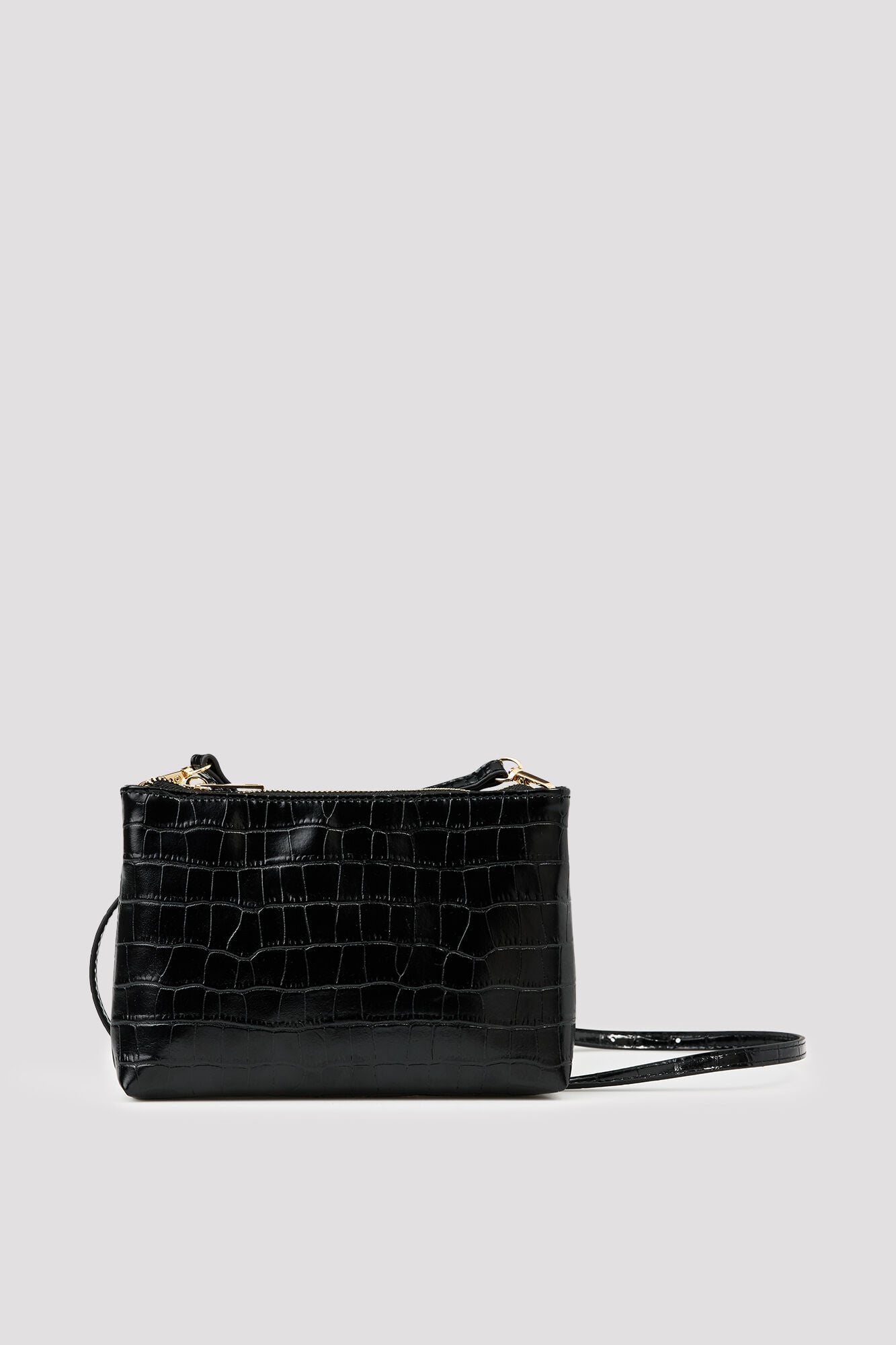 Cortefiel Crocodile effect crossbody wallet