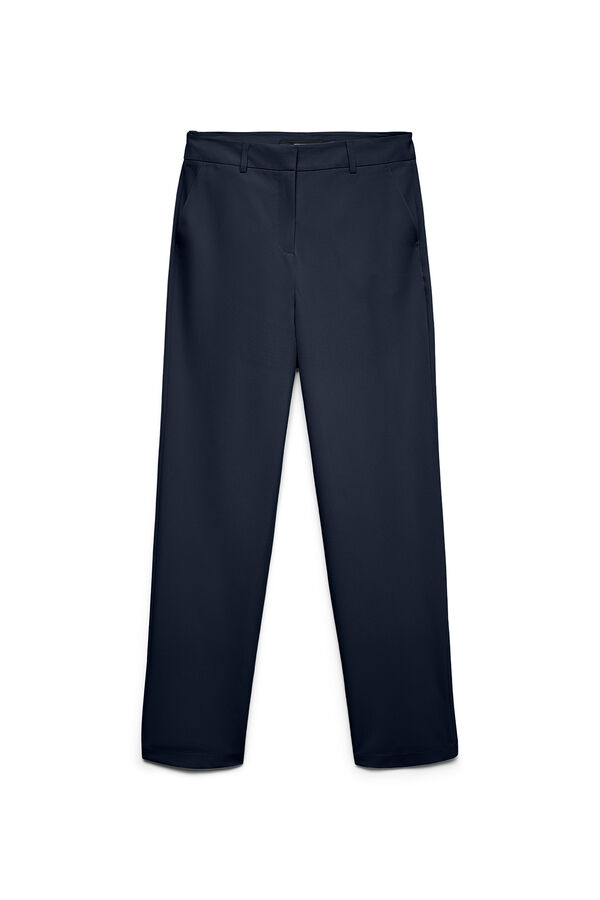 Vero Moda Cal&ccedil;a de vestir de mulher com dois bolsos Azul