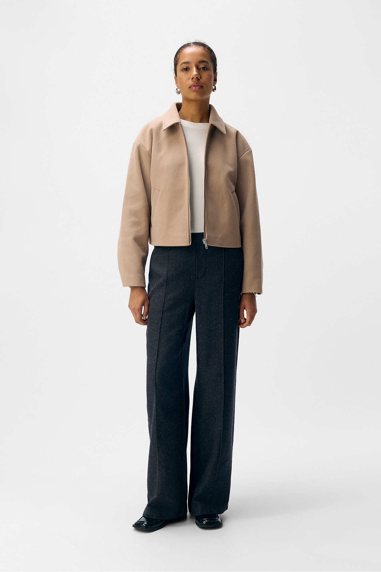 Object Casaco de feltro de manga comprida