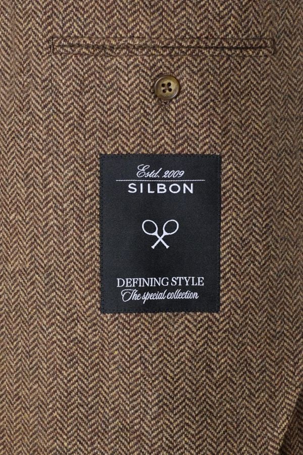 Silbon Blazer espiga Castanho