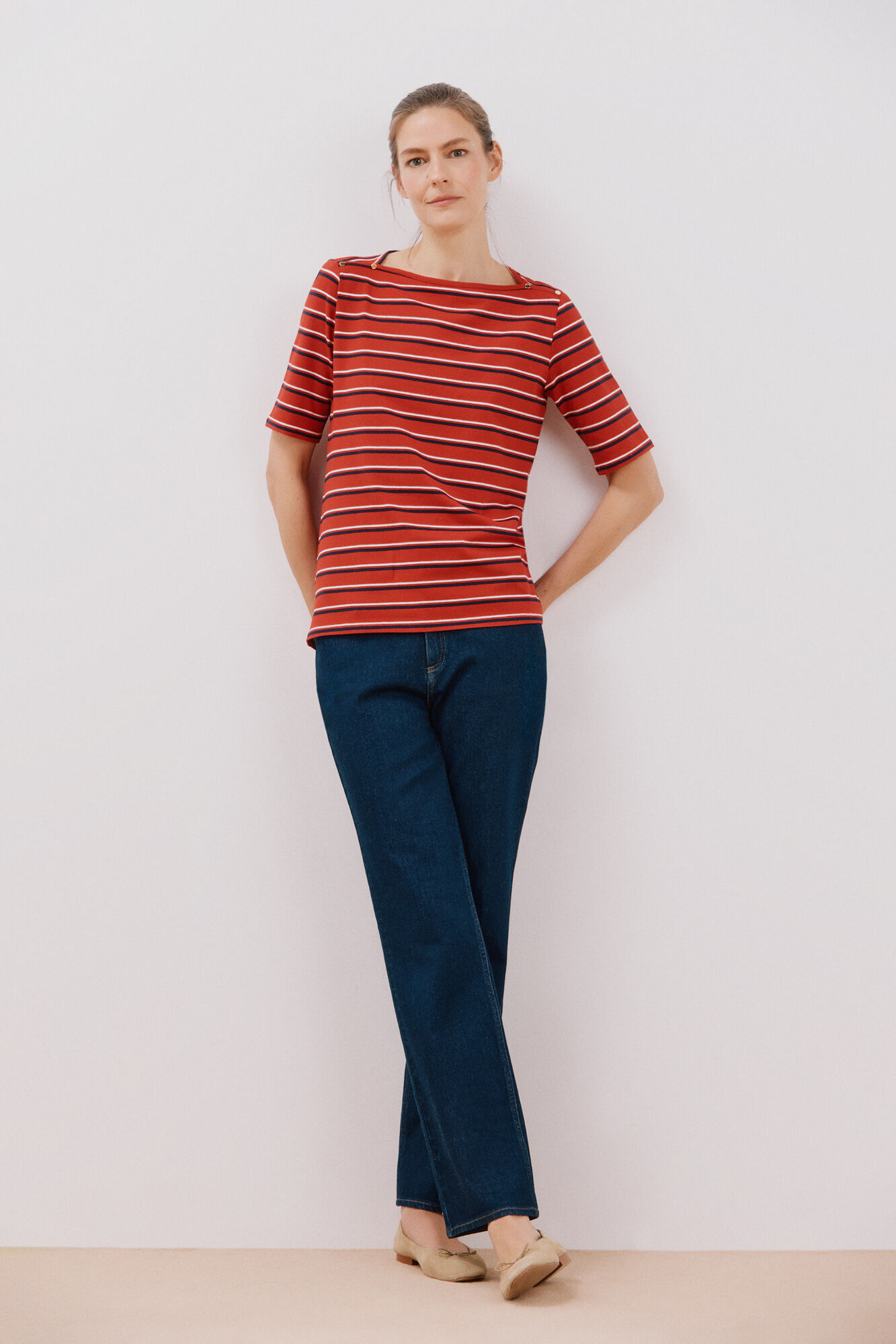 Cortefiel Camiseta b&aacute;sica manga manga