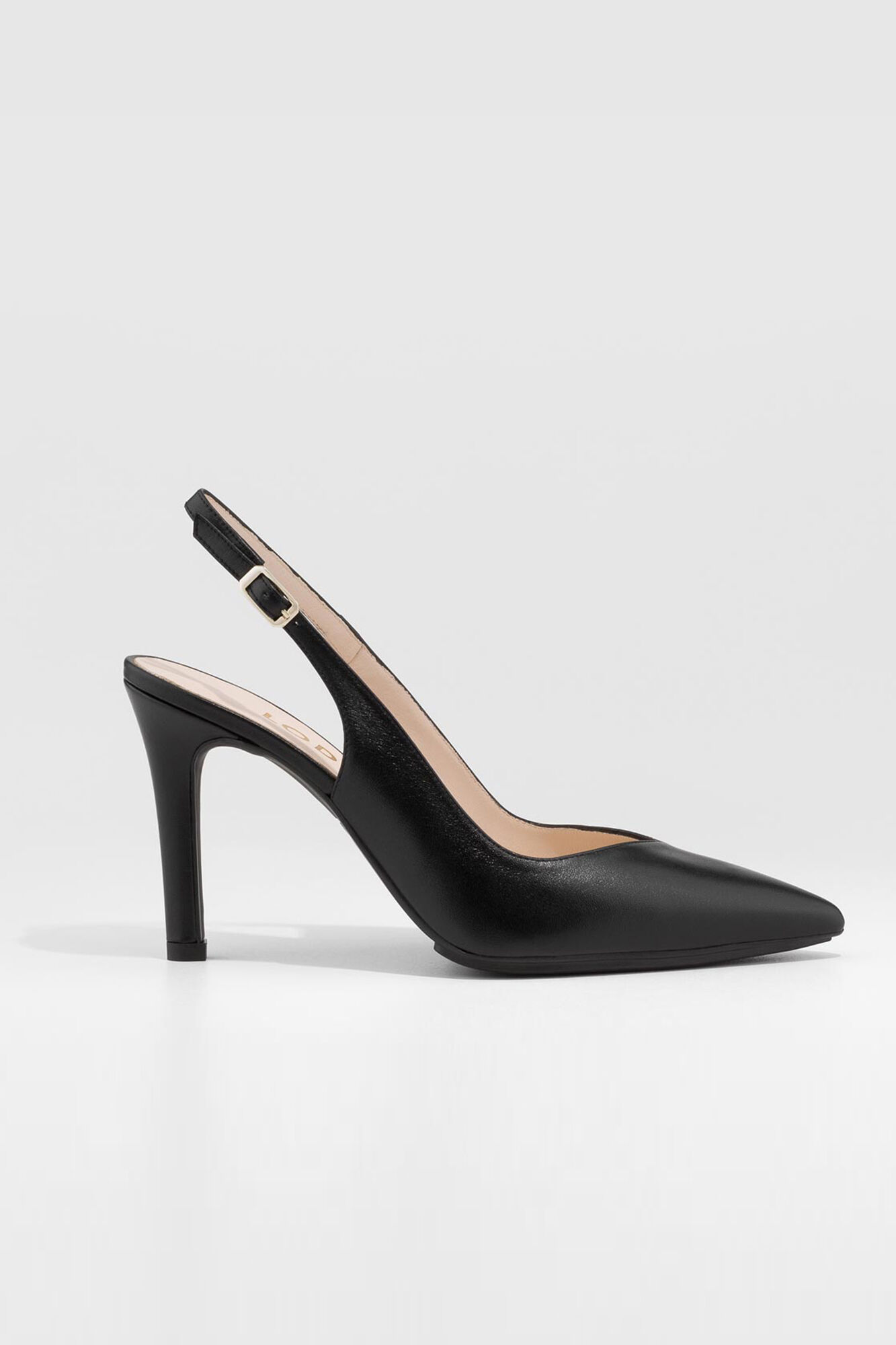 Black slingback court shoes discount