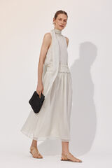 Cortefiel Polka dot polka-dots skirt Printed white