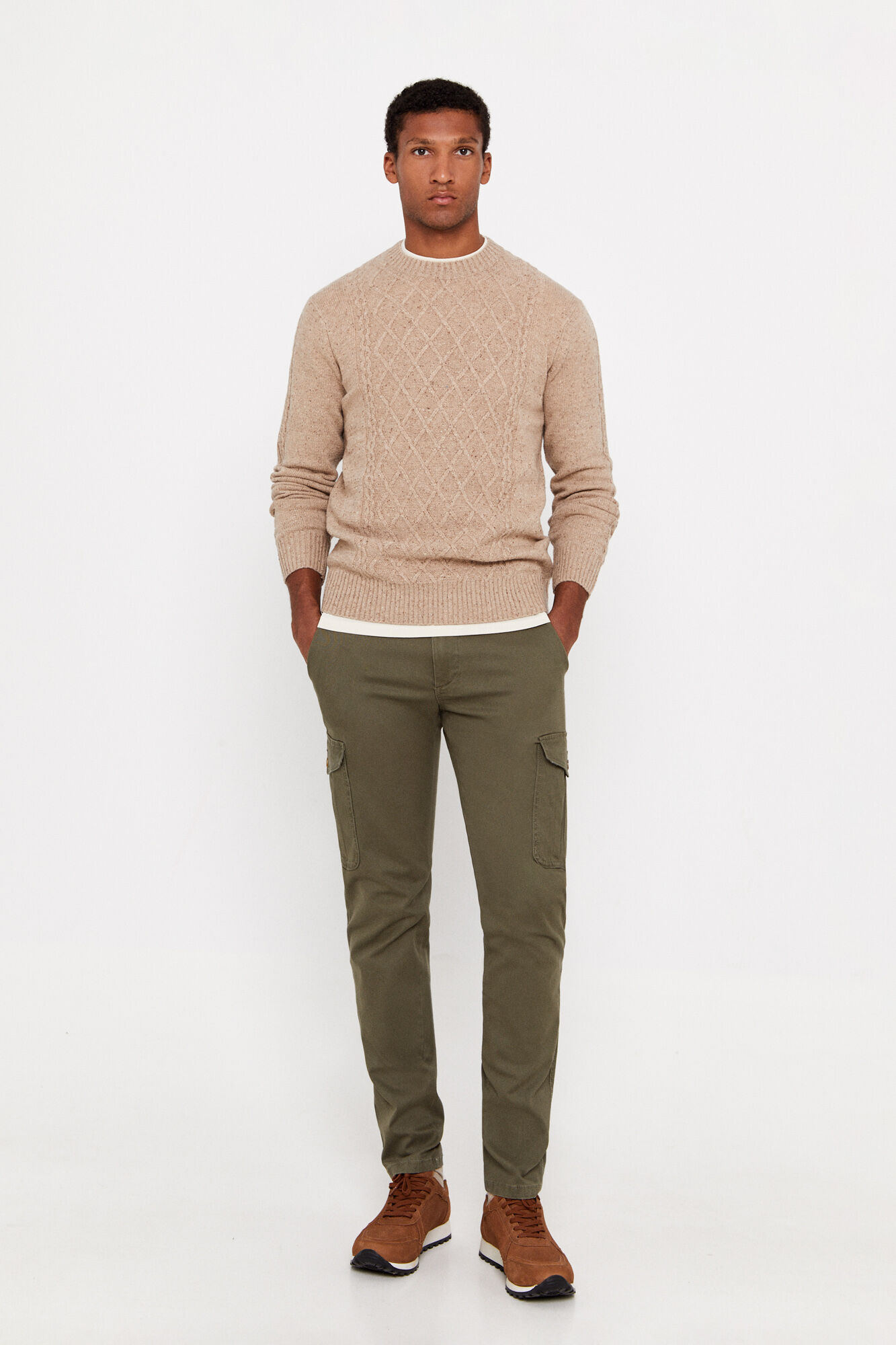 Khaki wool hotsell jumper