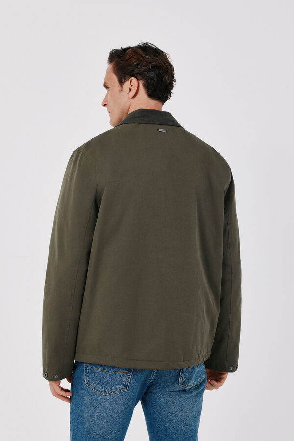 Cortefiel Heritage style combination jacket Kaki