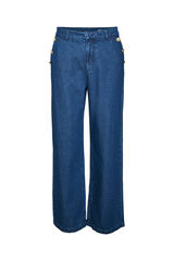 Vero Moda Pantalón vaquero de tiro alto Azul marino