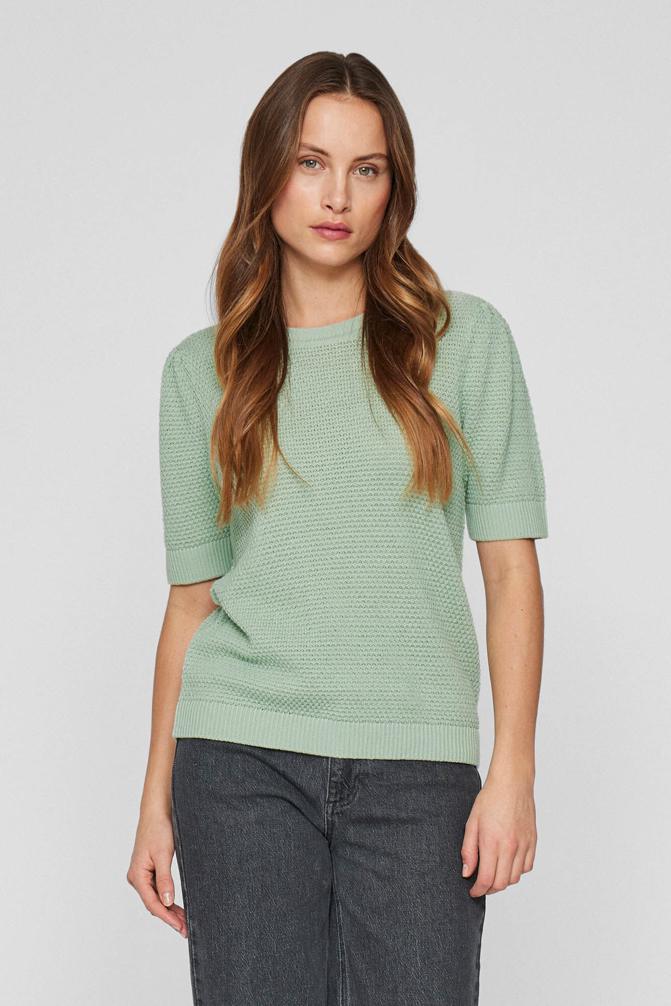 Vila Top de malha de manga curta