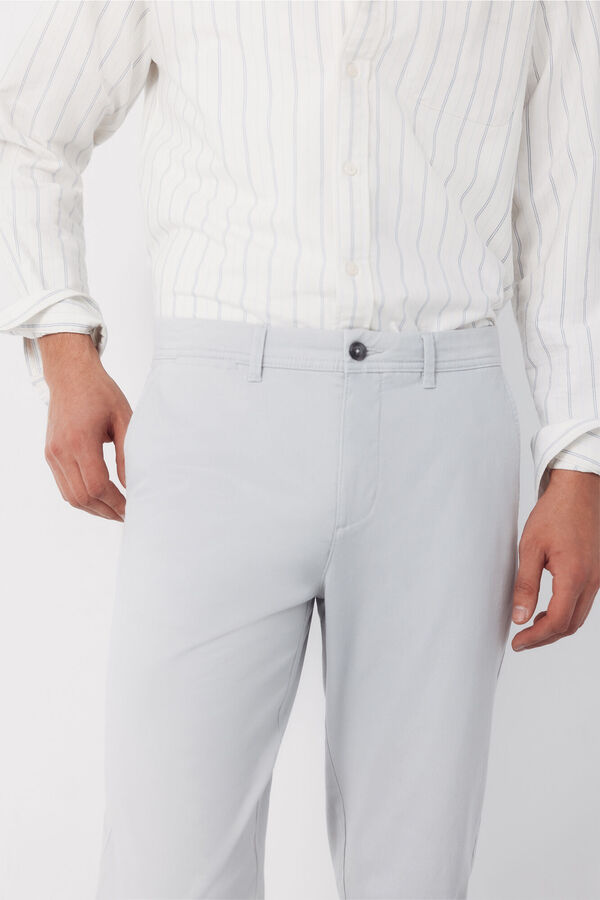 Cortefiel Regular fit chinos Grey