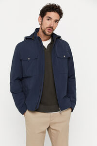Cortefiel Jacket with four pockets Blue