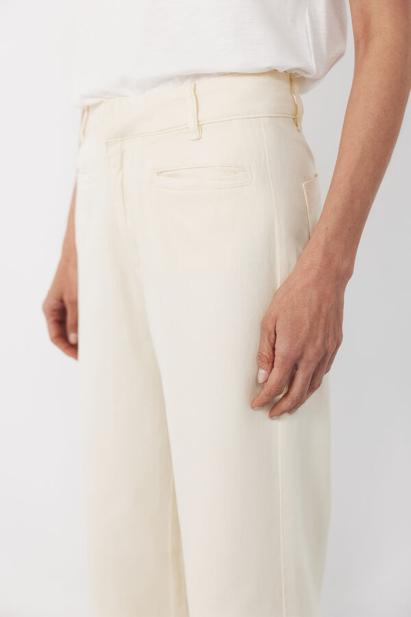 Cortefiel Cal&ccedil;as com debrum Amarelo