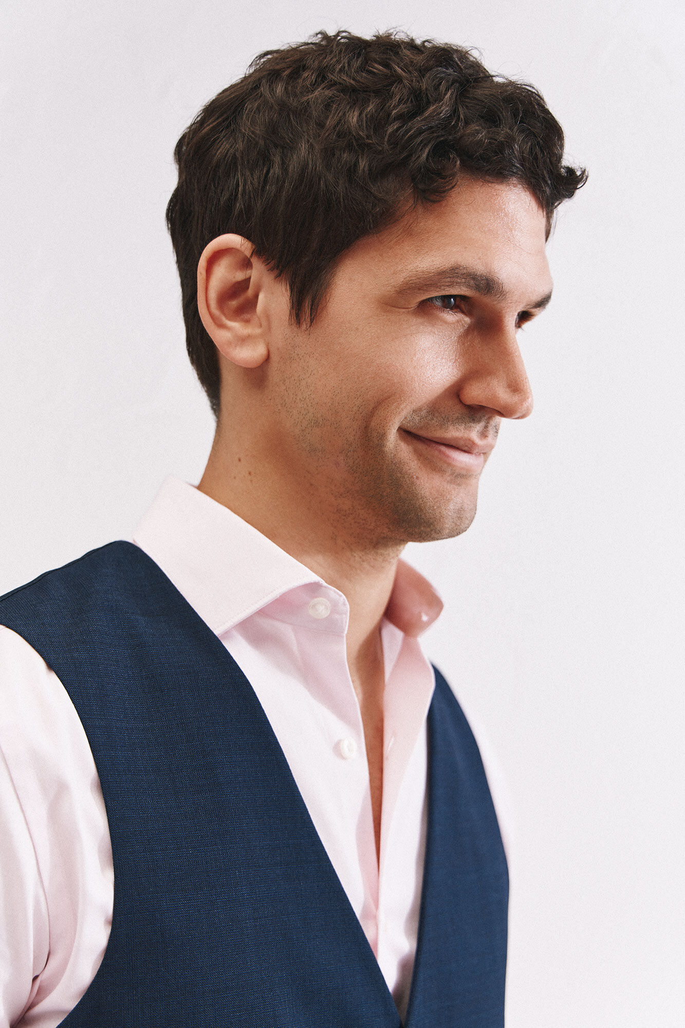 Cortefiel Colete azul slim fit