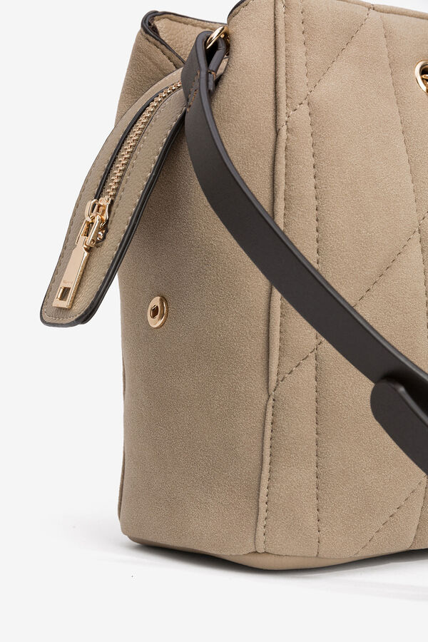 Vilanova Mala City com efeito camurça acolchoada Tostado