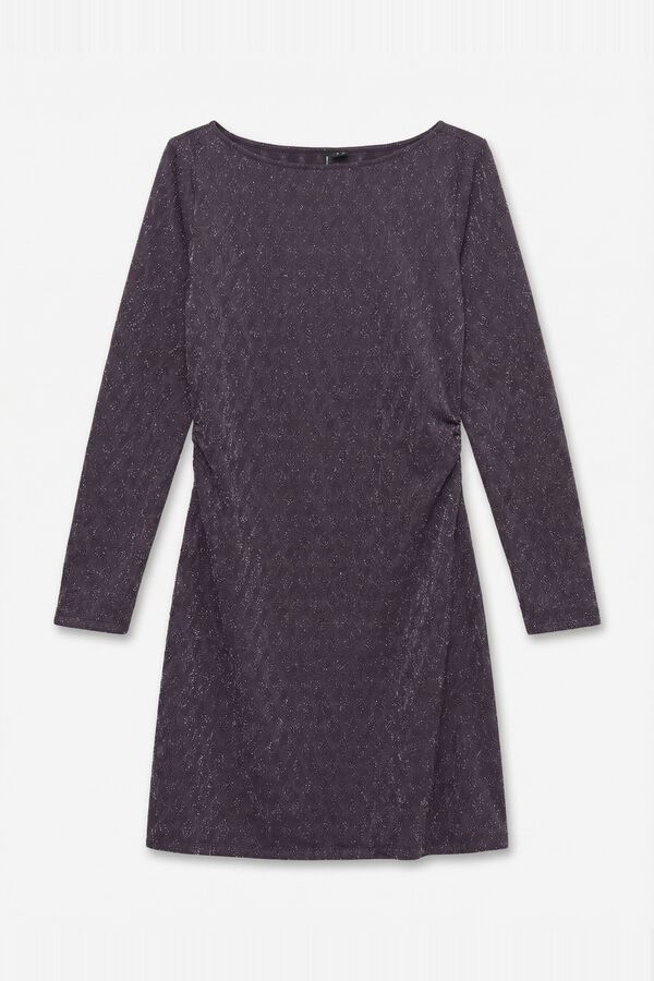 Vero Moda Vestido curto metalizado Roxo