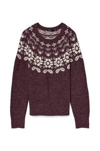 Vero Moda Camisola estampado de manga comprida feminino