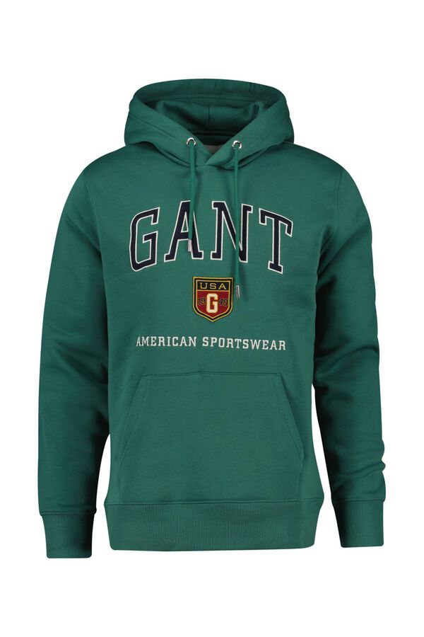 Gant Sweatshirt com logo Verde