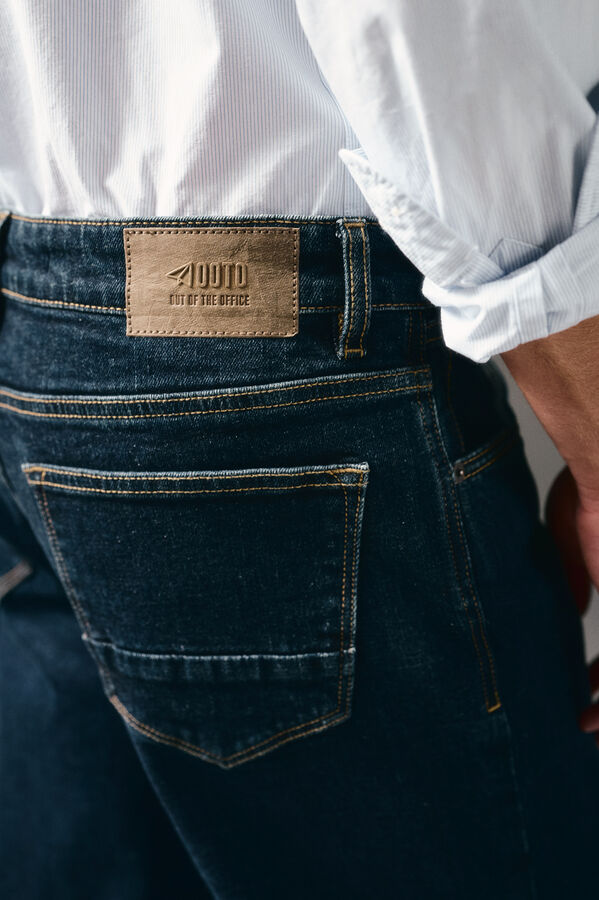 OOTO Pantalón vaquero straight fit Azul marino