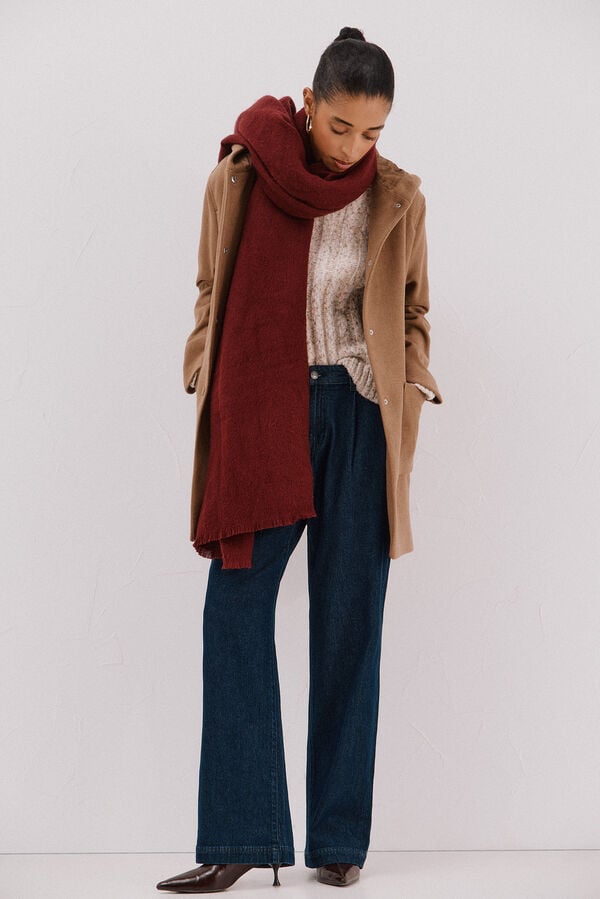 Cortefiel Hooded hood Beige