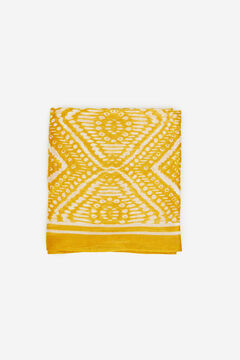 Cortefiel Eco-friendly ethnic print scarf Stone