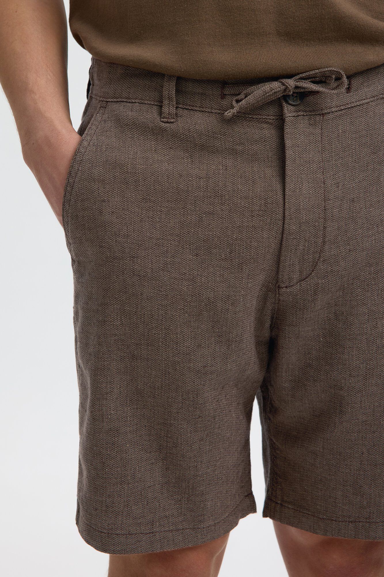 Selected Pantal&oacute;n corto de lino