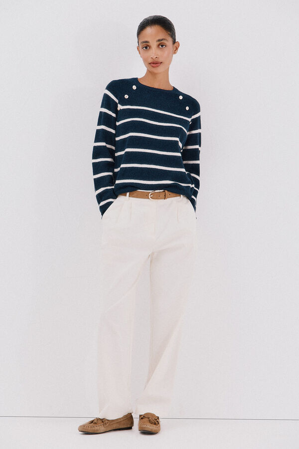 Cortefiel Soft feel jumper Navy