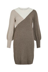Vila Vestido de malha com viscose Cinzento