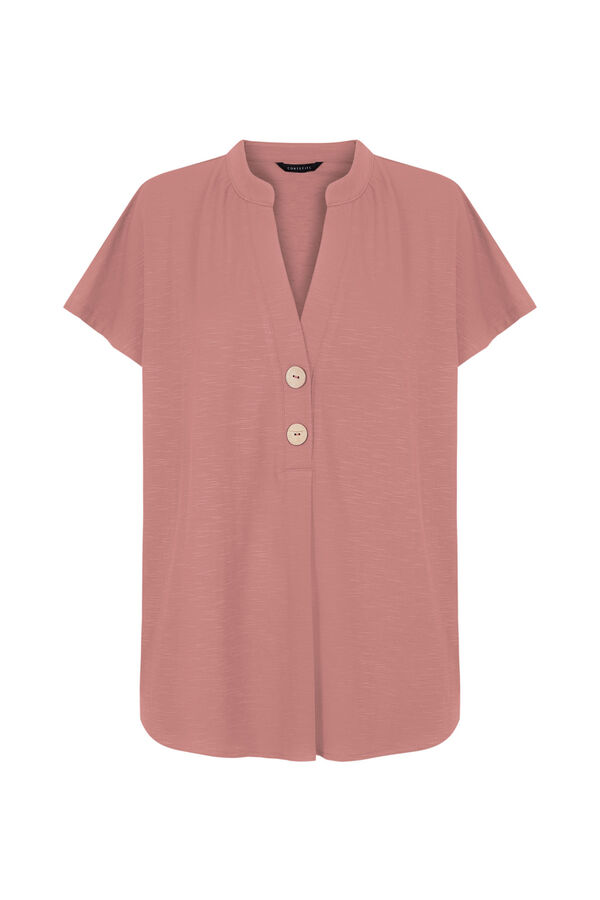 Cortefiel Blouse with dropped sleeves Lilac