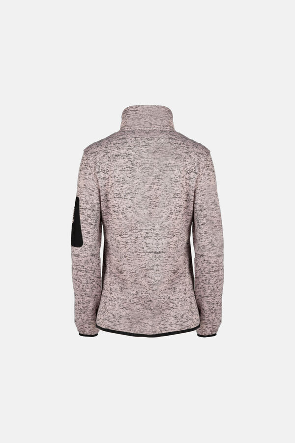 Cortefiel Knitted fleece jacket Pink