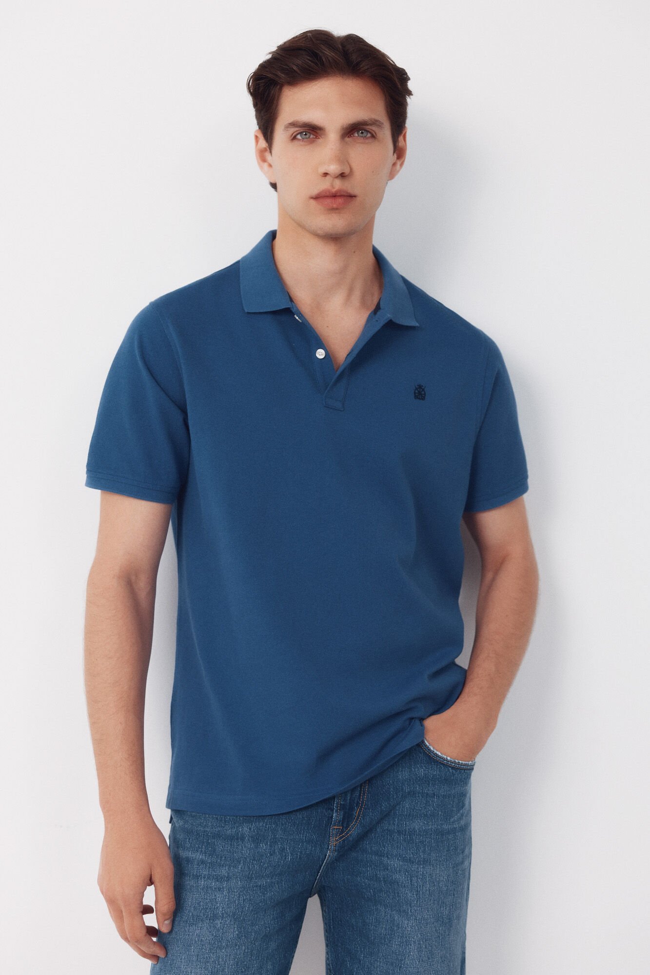 Cortefiel Piqu&eacute; basic polo shirt