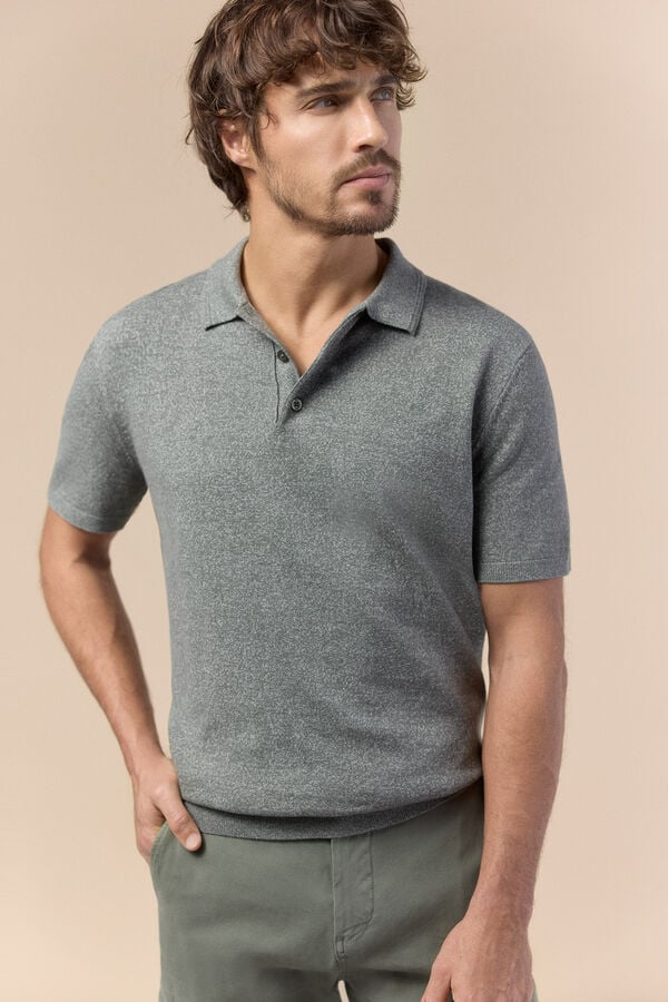 OOTO Camisola polo manga curta tor&ccedil;al Verde