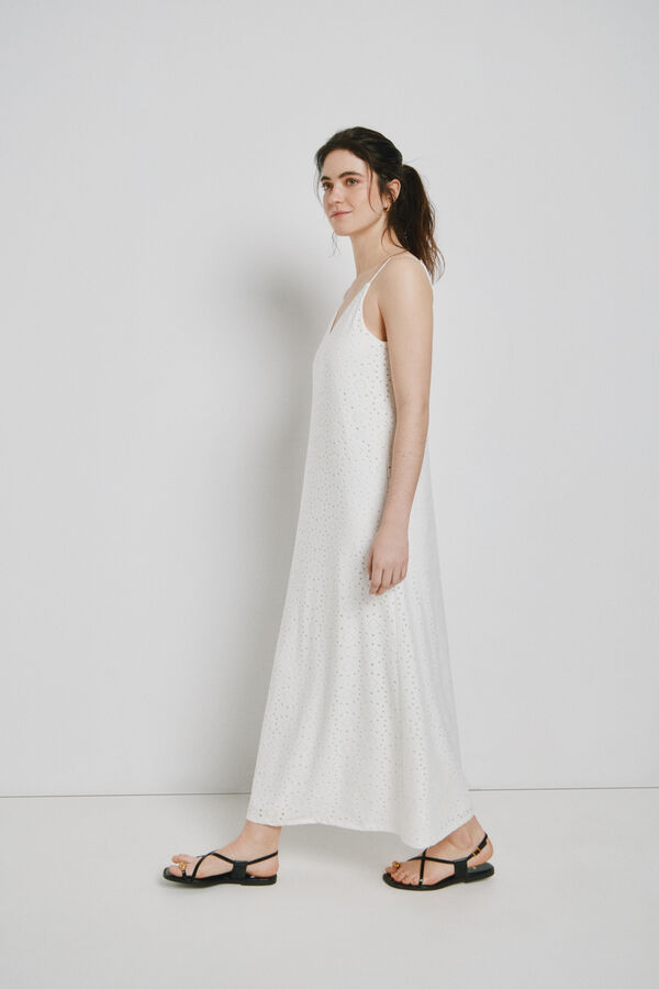 Vero Moda Vestido comprido de al&ccedil;as Branco