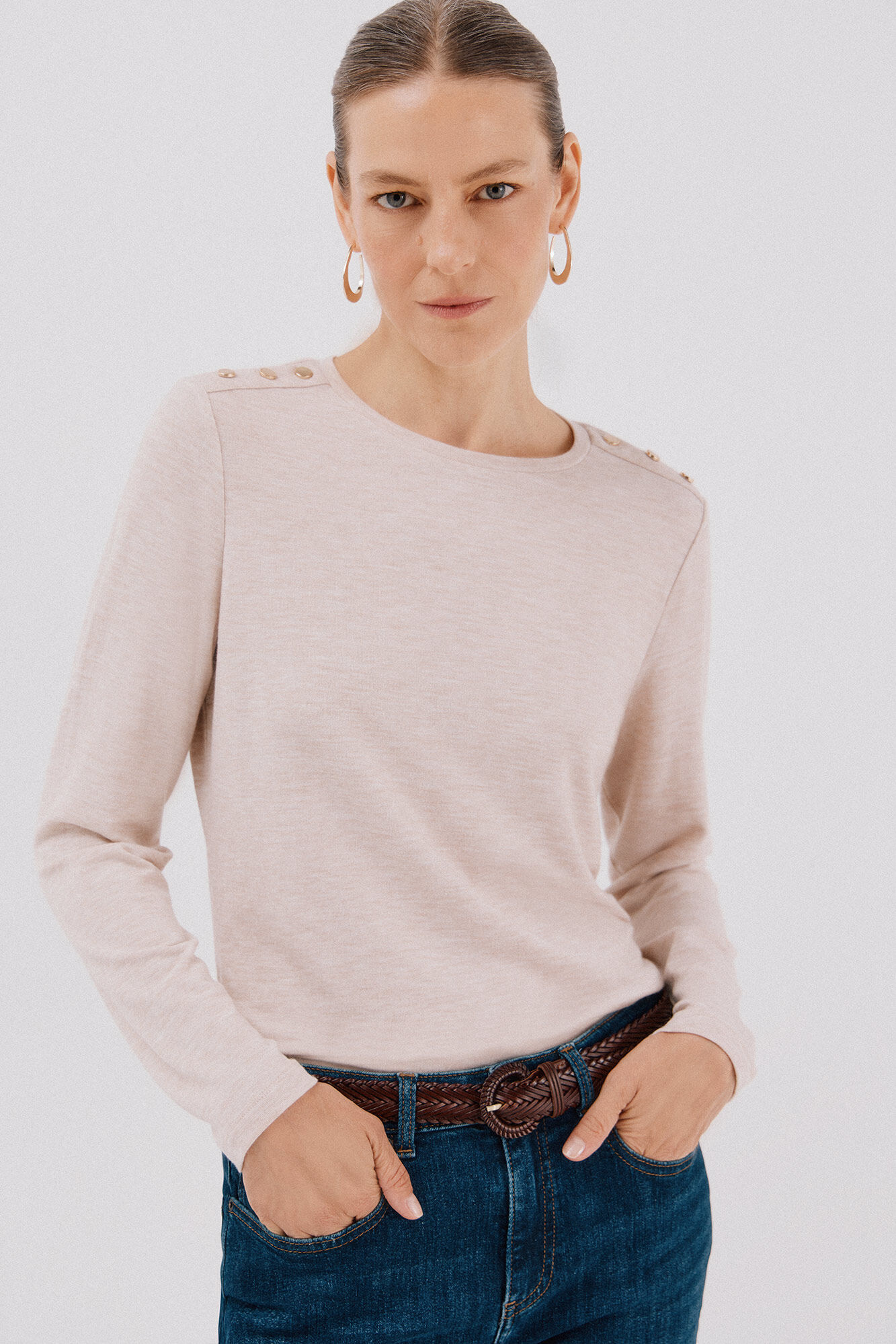 Cortefiel Camisa de caixa de bot&otilde;es