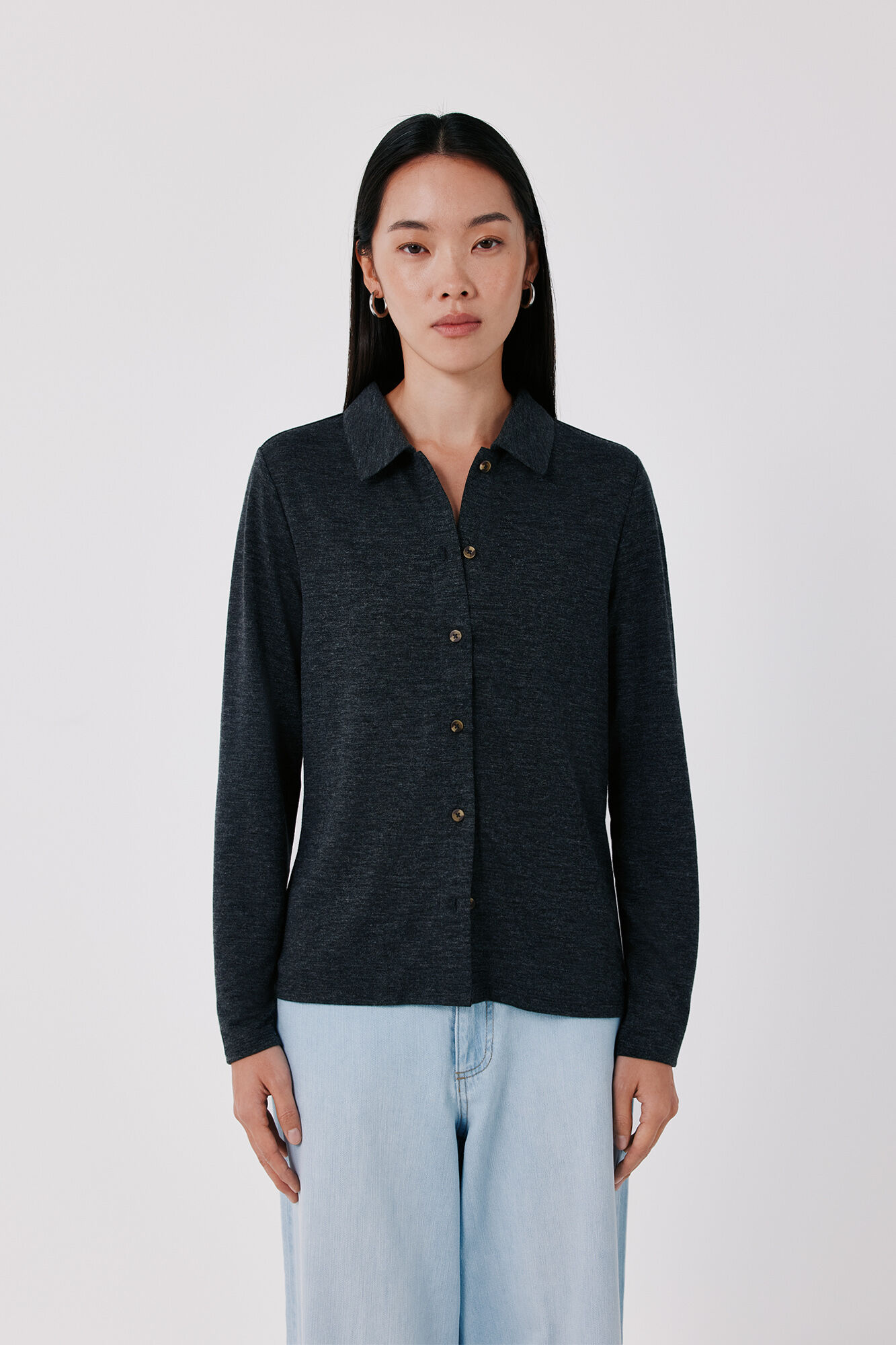 Cortefiel Stretch shirt with buttons