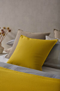 Cortefiel Mustard Melisa Cushion Covers 55x55cm (Pack 2 units) Gold