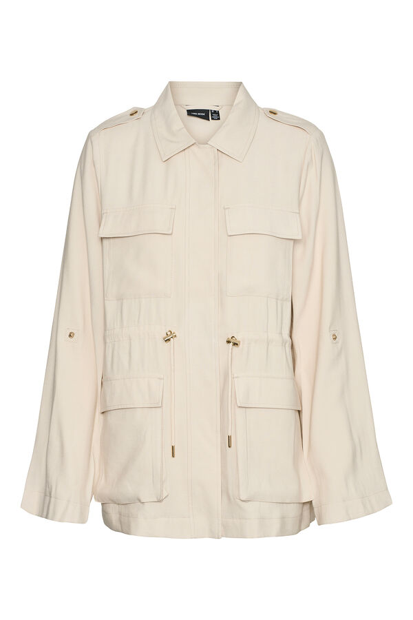 Vero Moda Long sleeve jacket with front pockets Grey