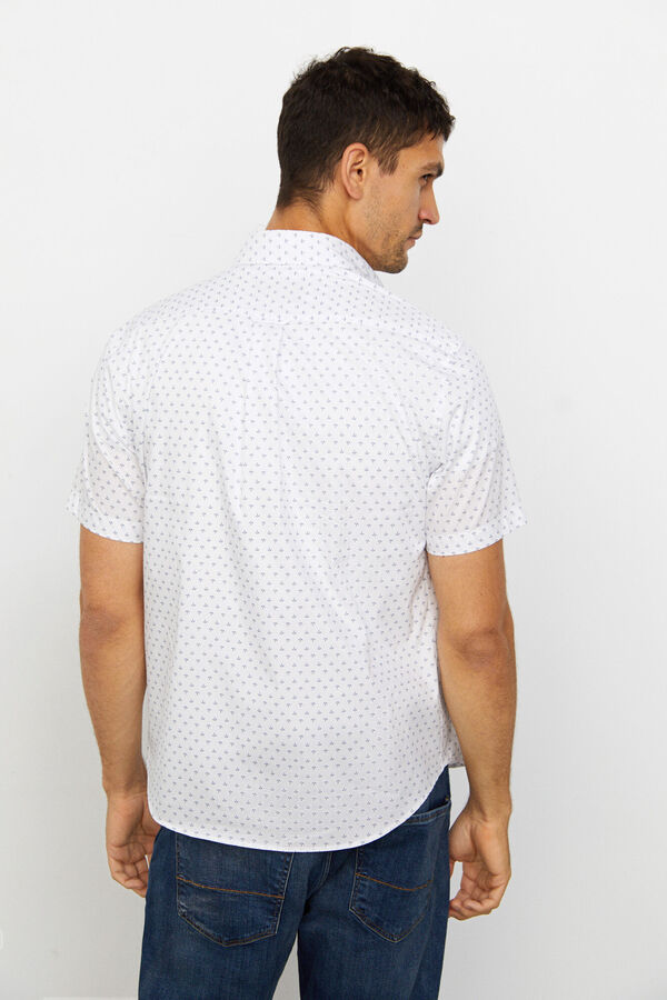 Cortefiel Printed short-sleeved Coolmax shirt Printed white