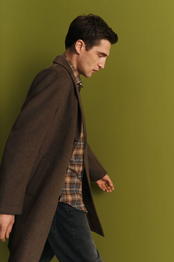 Cortefiel Removable lining coat Camel