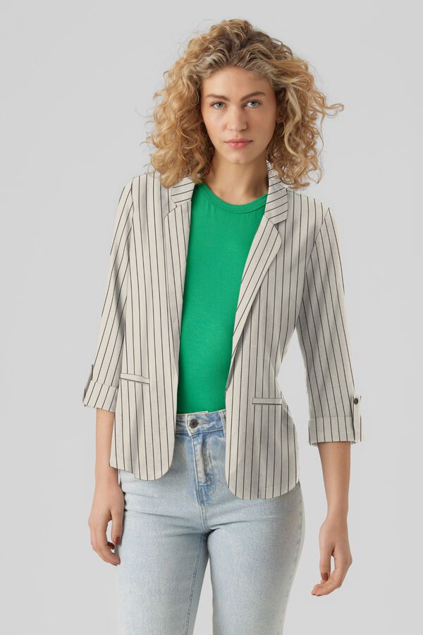 Vero Moda Blazer de mulher aberto com aba Impress&atilde;o