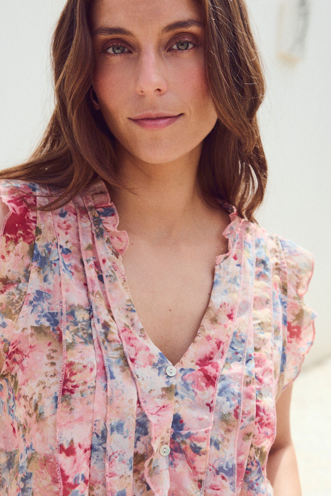 Pol&iacute;n Et Moi Camisa de flores Olga