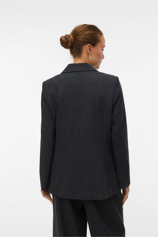 Vero Moda Blazer regular com efeito mesclado  Cinzento