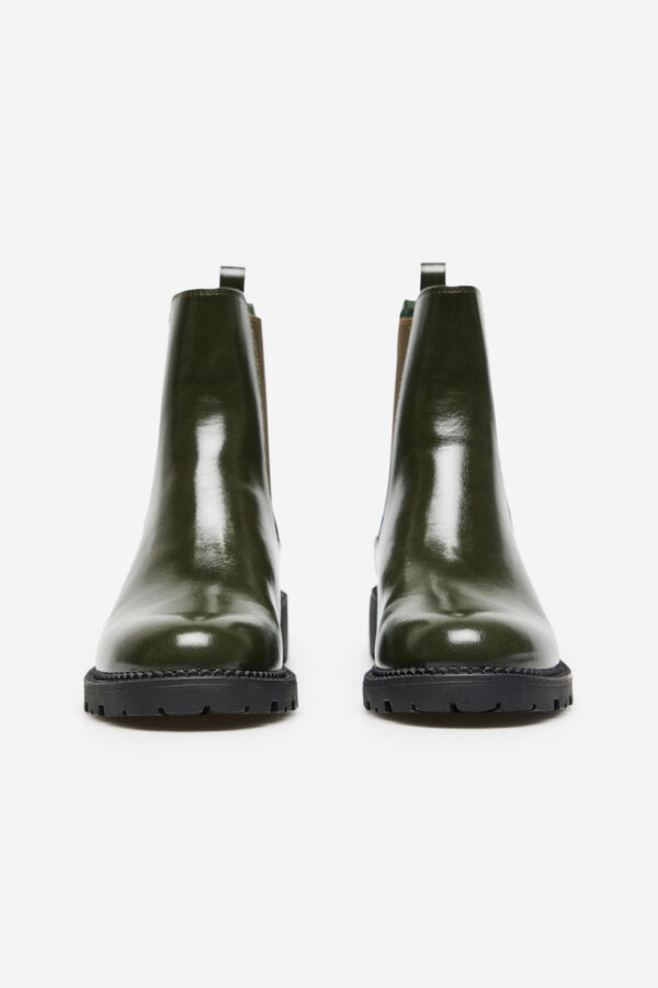 Cortefiel Track ankle boot Green