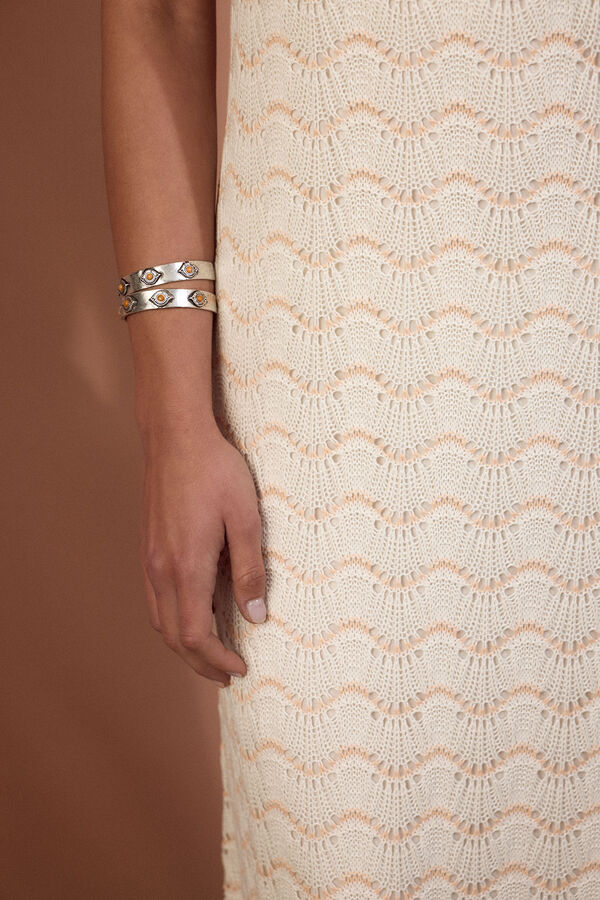 Slowlove Vestido b&aacute;sico estructura Blanco