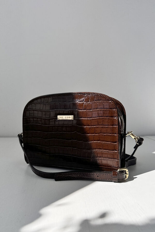 The Code Bolsa tiracolo Cassandra chocolate Castanho